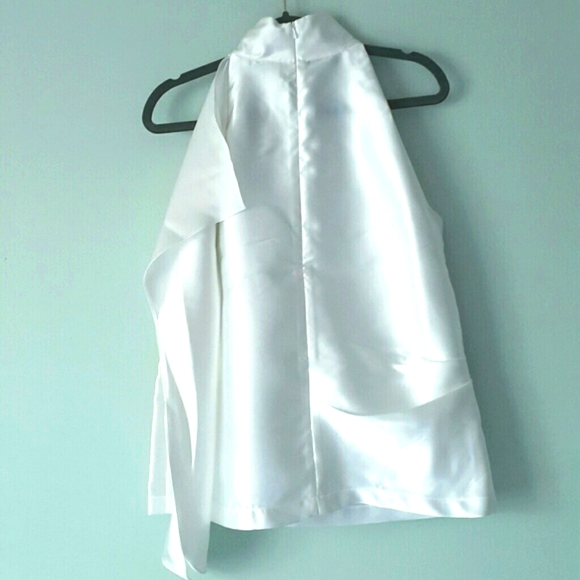 ASOS WHITE Sleeveless Top With Frill - Picture 4 of 6